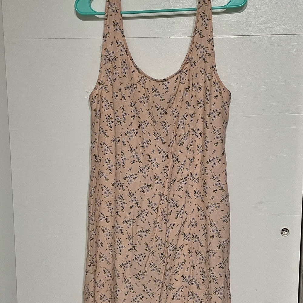 American Eagle Pink Floral Dress size large - Picture 3 of 15